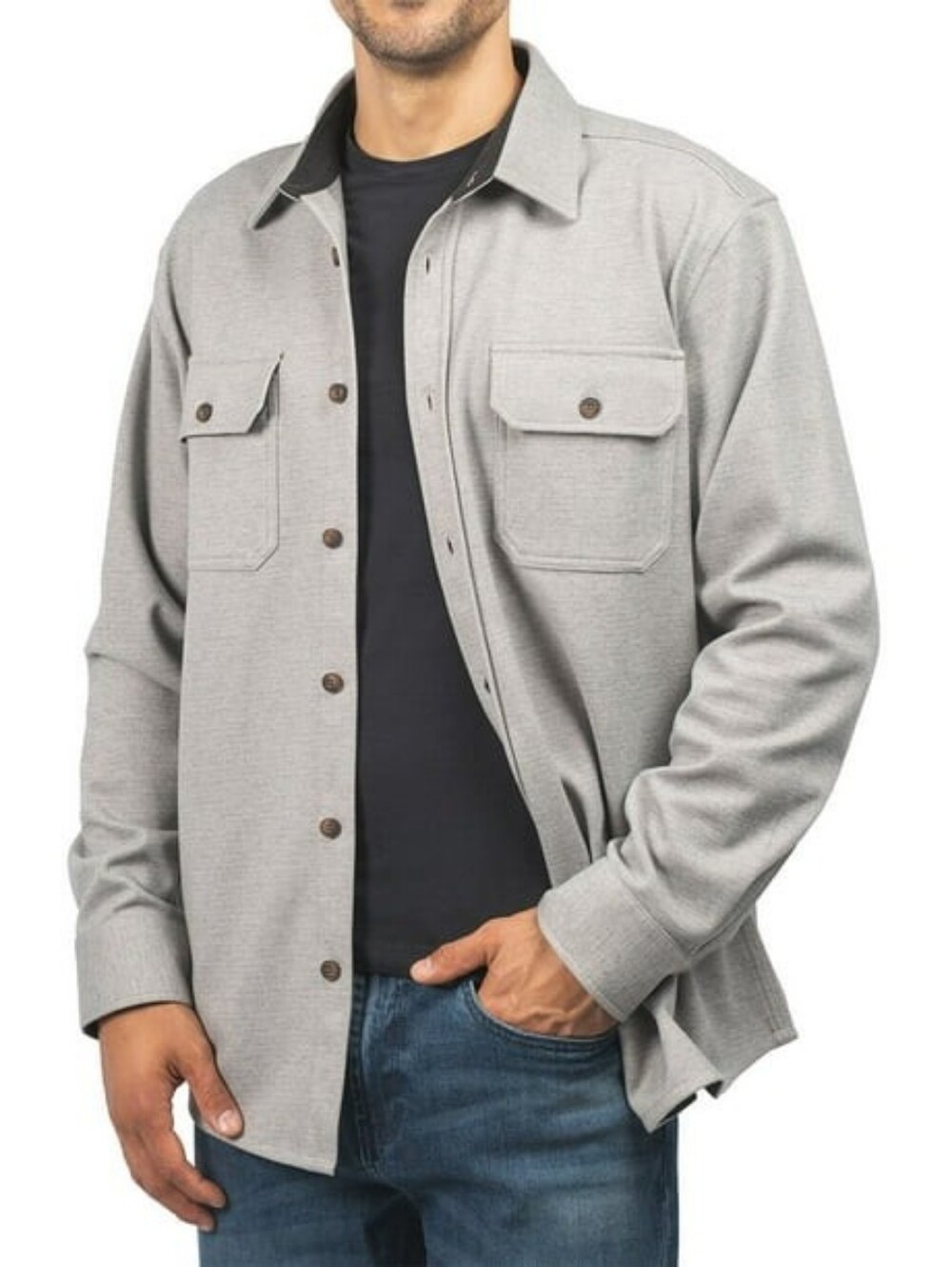 Jachs NY Premium Outdoor Wear Thick Button Down Over Shirt
